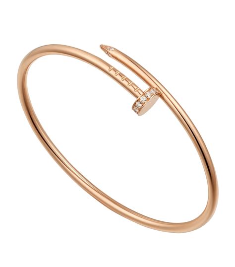 cartier rose gold juste un clou bracelet|cartier clou bracelet diamonds.